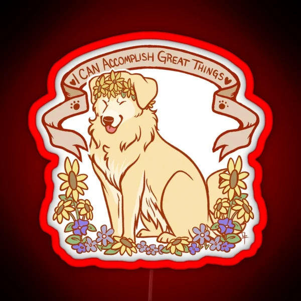 Inspirational Retriever RGB Neon Sign