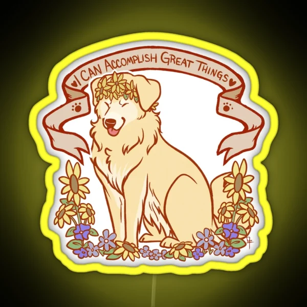 Inspirational Retriever RGB Neon Sign