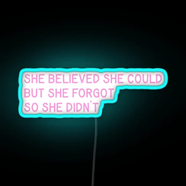 Inspirational RGB Neon Sign