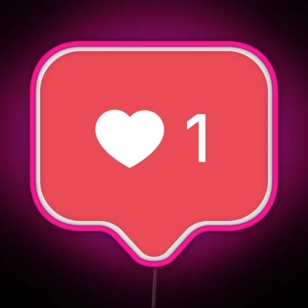 Instagram Like RGB Neon Sign