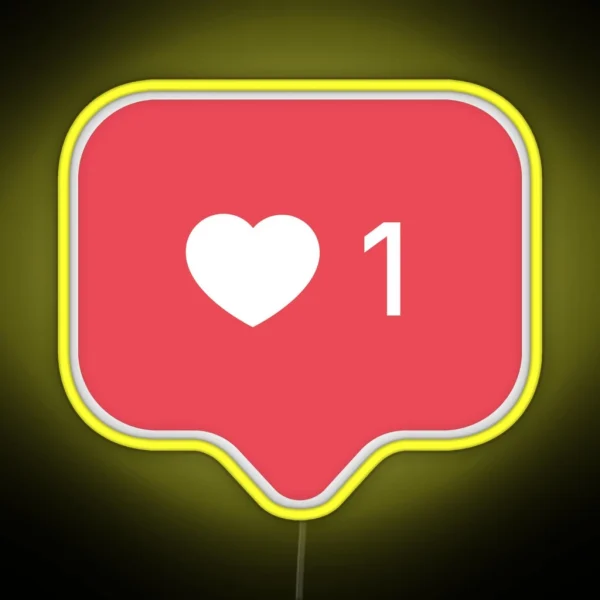 Instagram Like RGB Neon Sign