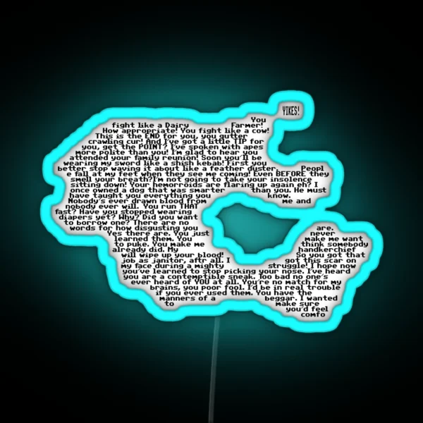 Insults Island RGB Neon Sign