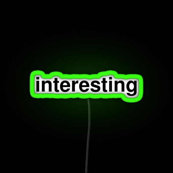 Interesting RGB Neon Sign