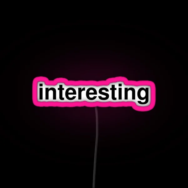 Interesting RGB Neon Sign