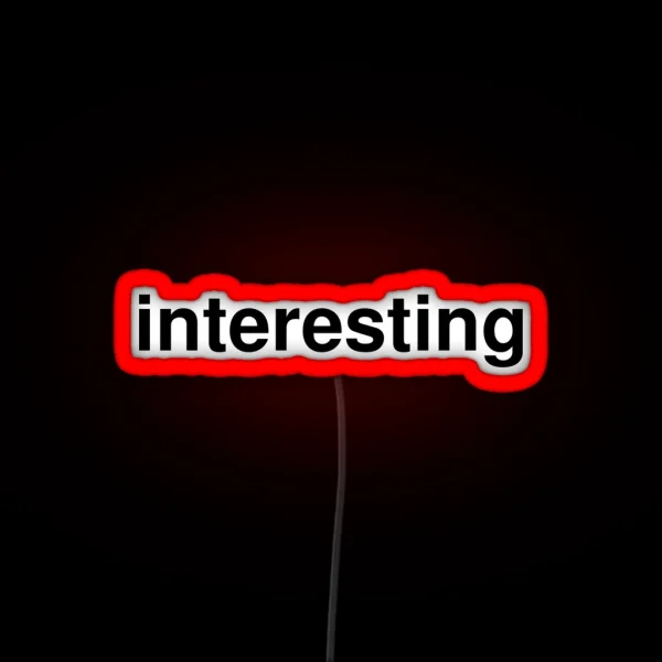Interesting RGB Neon Sign