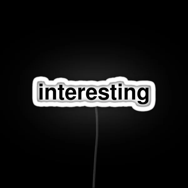 Interesting RGB Neon Sign