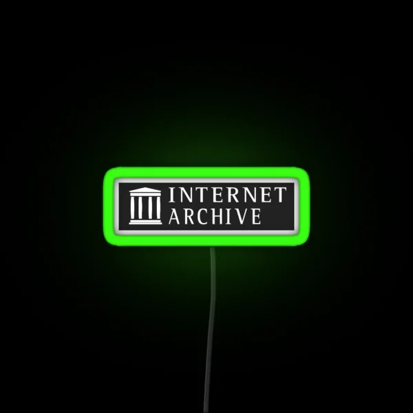 Internet Archive Logo RGB Neon Sign