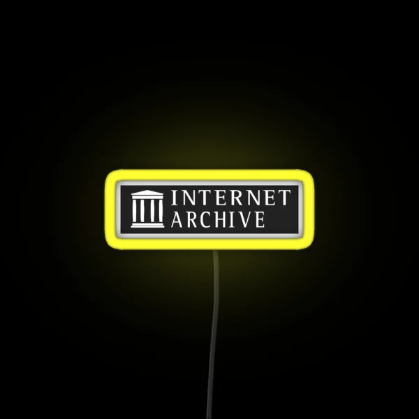 Internet Archive Logo RGB Neon Sign