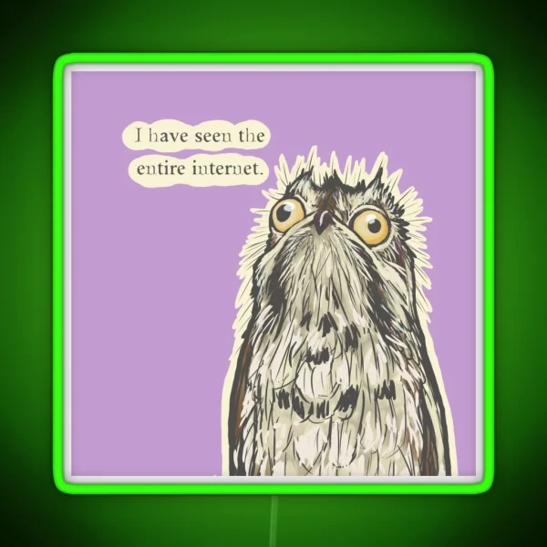 Internet Potoo RGB Neon Sign