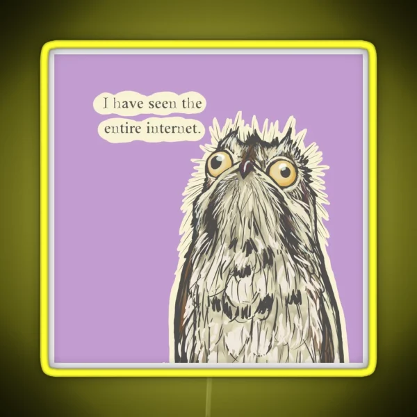 Internet Potoo RGB Neon Sign