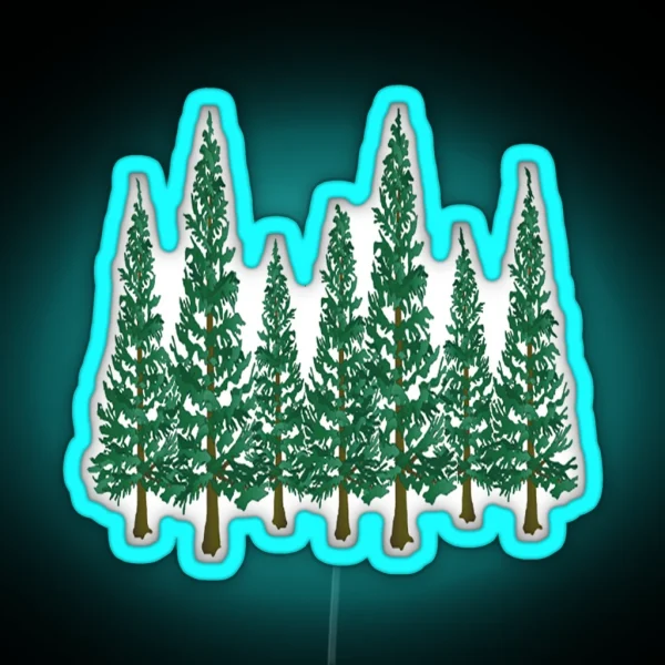 Into The Pines RGB Neon Sign