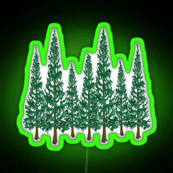 Into The Pines RGB Neon Sign