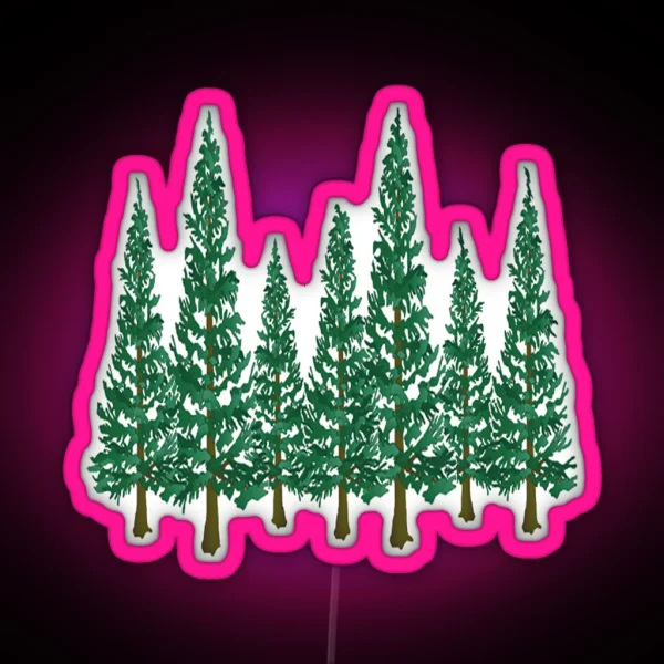 Into The Pines RGB Neon Sign