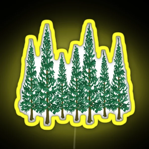Into The Pines RGB Neon Sign
