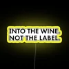 Customizable RGB LED wine label quote decorative neon wall sign