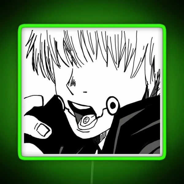 Inumaki Senpaiiiiiiiii With Border RGB Neon Sign
