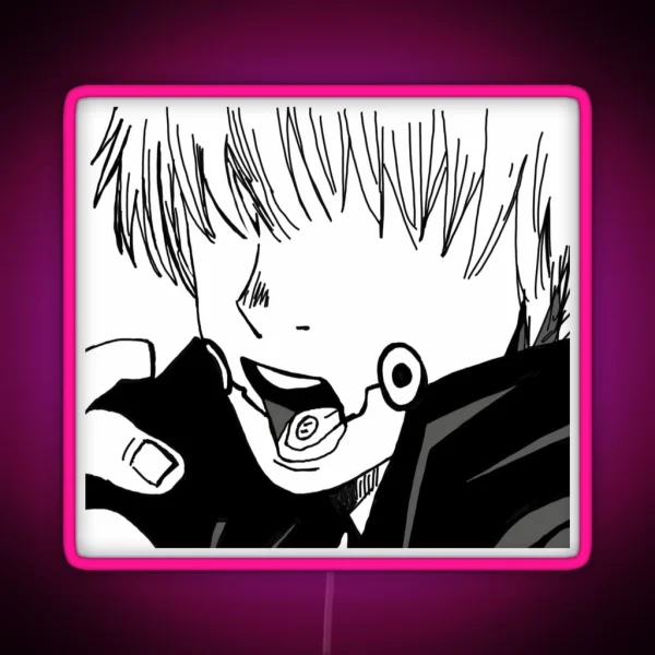 Inumaki Senpaiiiiiiiii With Border RGB Neon Sign