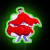 Bold Neon Sign Inspired by Marvel's Immortal Superhero, Omniman Character