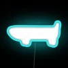 Neon Nighttime Home Decor - Hidden Dog Pet Sign Accent