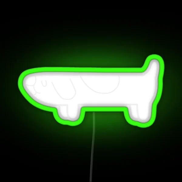Invisible Hidden Long Dog RGB Neon Sign