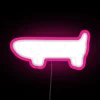 Neon RGB Digital Display Hidden Dog Pet Portrait Canvas Sign Artwork