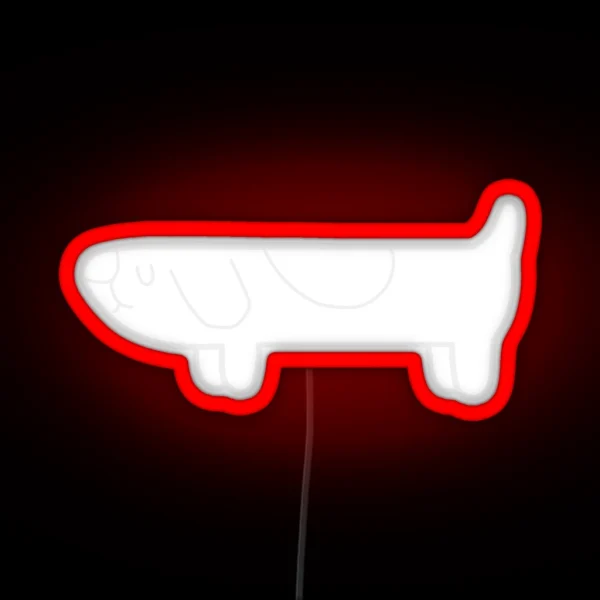 Invisible Hidden Long Dog RGB Neon Sign