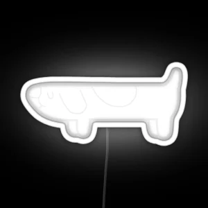 Invisible Hidden Long Dog RGB Neon Sign