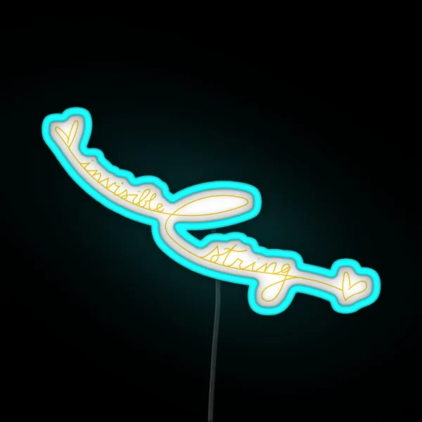Invisible String Gold RGB Neon Sign