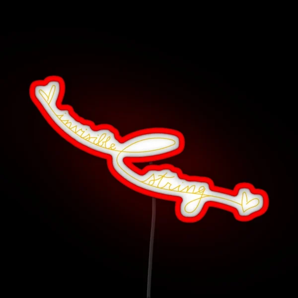 Invisible String Gold RGB Neon Sign