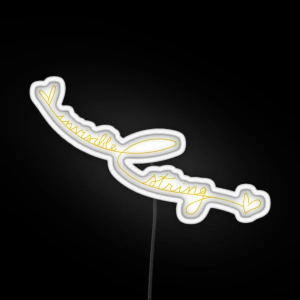 Invisible String Gold RGB Neon Sign