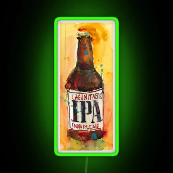 IPA Beer Art RGB Neon Sign