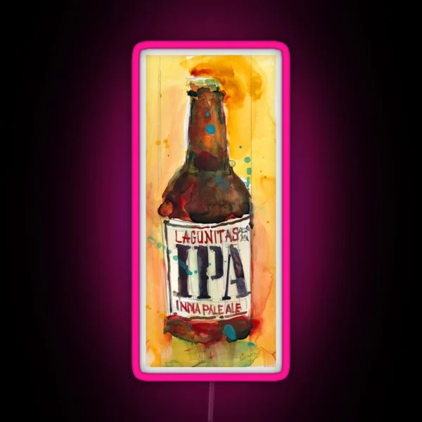 IPA Beer Art RGB Neon Sign