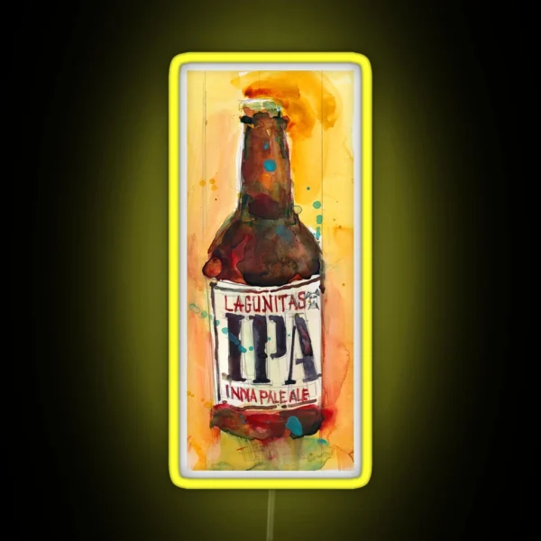 IPA Beer Art RGB Neon Sign