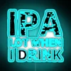 IPA lover's vibrant bar decoration with RGB color changing neon sign