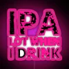 RGB Neon Sign with Customizable Colors and IPA Beverage Message