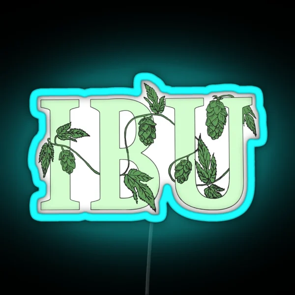 Ipswich Brewers Union Hops Logo RGB Neon Sign