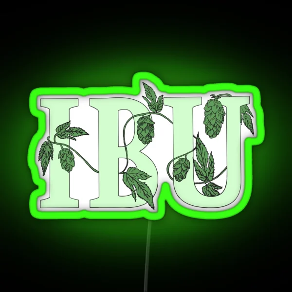 Ipswich Brewers Union Hops Logo RGB Neon Sign