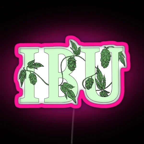 Ipswich Brewers Union Hops Logo RGB Neon Sign