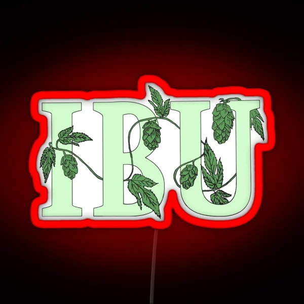 Ipswich Brewers Union Hops Logo RGB Neon Sign