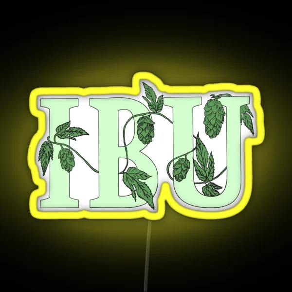 Ipswich Brewers Union Hops Logo RGB Neon Sign