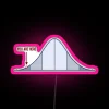 RGB LED Canvas Sign Artfully Illuminating the Bell Curve Concept