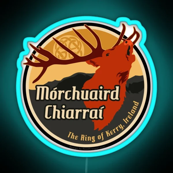 Ireland Ring Of Kerry Stag Led Led RGB Neon Sign
