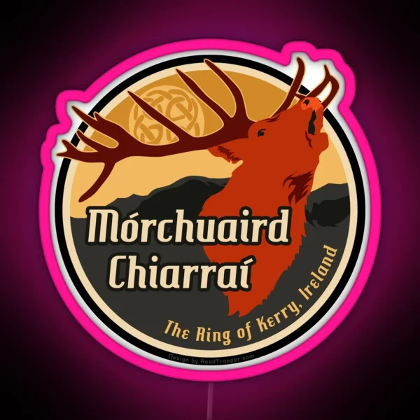 Ireland Ring Of Kerry Stag Led Led RGB Neon Sign