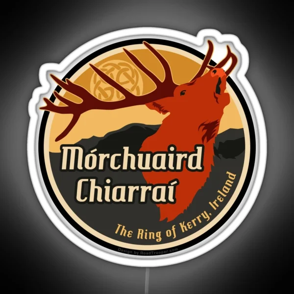 Ireland Ring Of Kerry Stag Led Led RGB Neon Sign