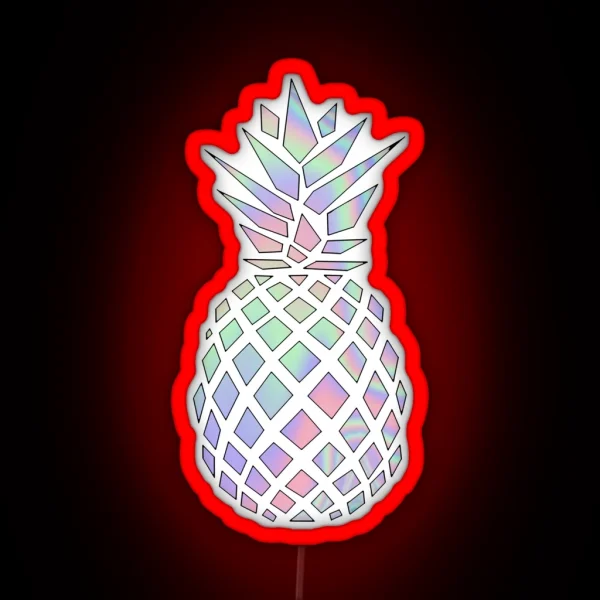 Iridescent Pineapple RGB Neon Sign