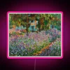 Vibrant digital irises bloom in colorful Giverny-inspired LED art display