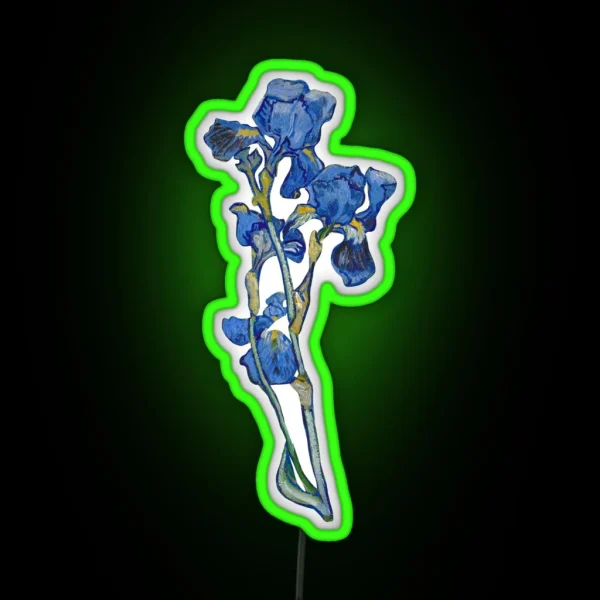 Irises Van Gogh RGB Neon Sign