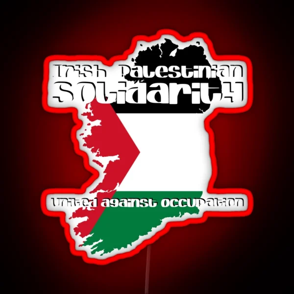 Irish Palestinian Solidarity RGB Neon Sign