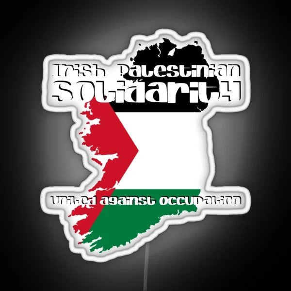 Irish Palestinian Solidarity RGB Neon Sign