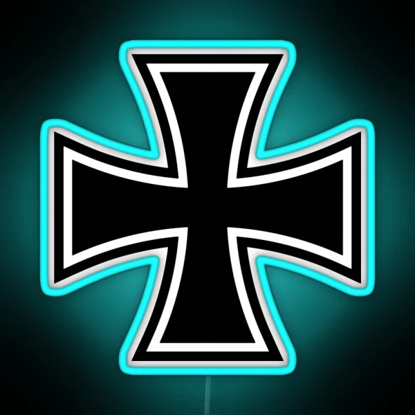 Iron Cross Logo RGB Neon Sign